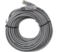 Медный литой патч-корд Telecom, UTP кат.5е 10м серый NA200C-10M