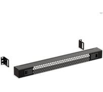 Защитный экран SYSMATRIX 1U, перфорированный 19 дюймов, черный RAL 9004 PS 0100.9000