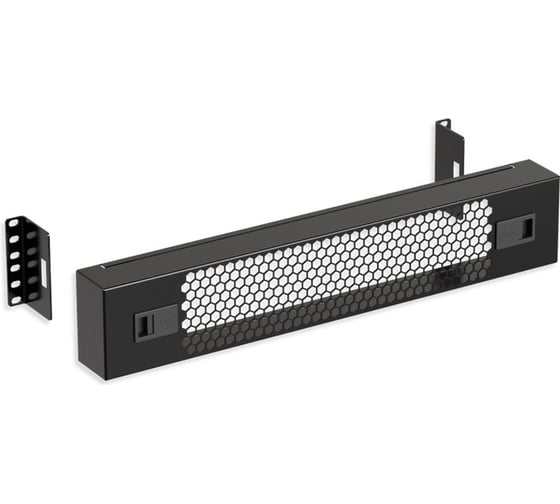 Защитный экран SYSMATRIX 2U, перфорированный 19 дюймов, черный RAL 9004 PS 0200.9000