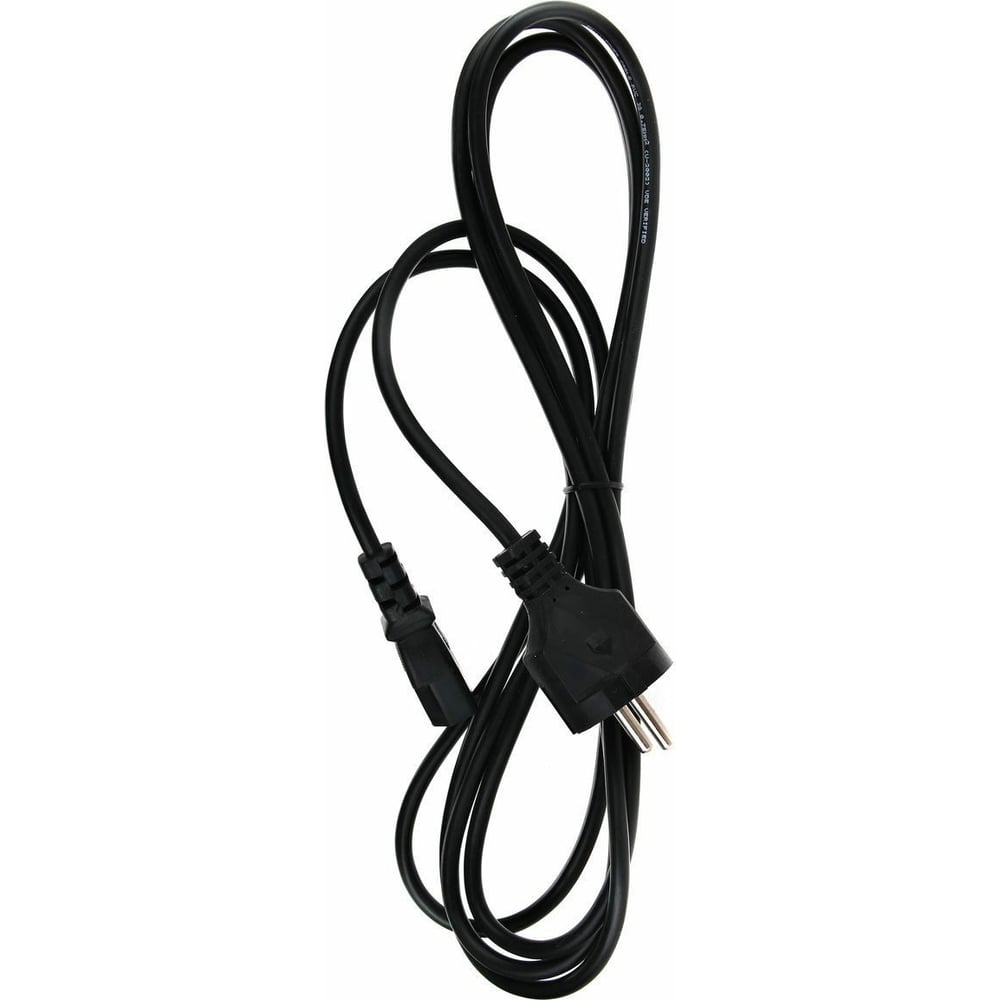 Кабель Telecom, компьютер - розетка 220V EU, прямой VDE3GX0,75mm2, 3,0m ...
