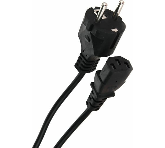 Кабель Telecom, компьютер - розетка 220V EU, прямой VDE3GX0,75mm2, 3,0m, медь TE021-CU0.75-3