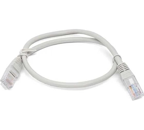 Комплект Filum Кабель патч-корд U/UTP 5e кат. 1м FL-U5-1M 26AWG (7x0.16 мм), омедненный алюминий (CCA), PVC, серый/25 25 шт FL-U5-1M/25