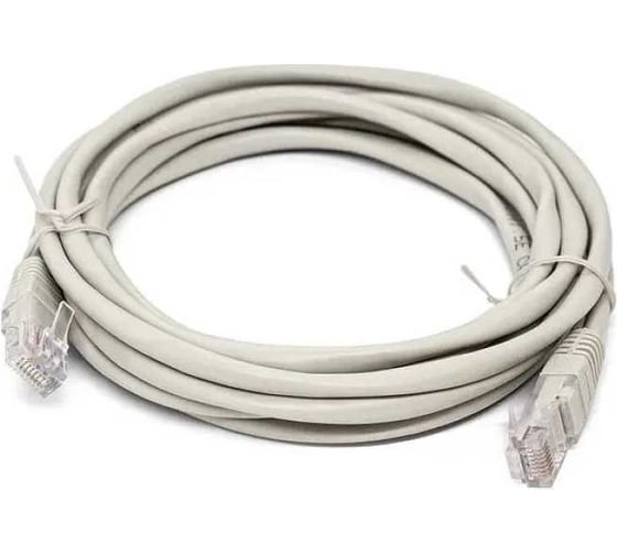 Комплект Filum Кабель патч-корд U/UTP 5e кат. 3м FL-U5-3M 26AWG(7x0.16 мм), омедненный алюминий (CCA), PVC, серый/25 25 шт FL-U5-3M/25