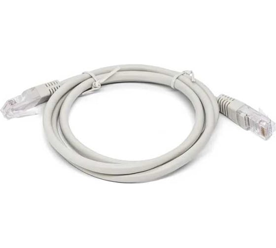 Комплект Filum Кабель патч-корд U/UTP 5e кат. 1м FL-U5-C-1M 26AWG(7x0.16 мм), чистая медь, PVC, серый/10 10 шт FL-U5-C-1M/10