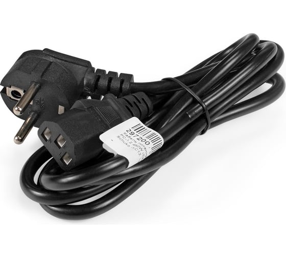 Кабель питания ExeGate OfficePC PC-1,2 450W Евровилка угловая Schuko - C13, черный, 1.2м 297200