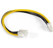 Удлинитель кабеля питания материнской платы +12V ExeGate EX-EXT-8M8F-0.2 8pin EPS12V M/8pin EPS12V F, 0,2м 296936