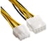 Удлинитель кабеля питания материнской платы +12V ExeGate EX-EXT-8M8F-0.2 8pin EPS12V M/8pin EPS12V F, 0,2м 296936 2