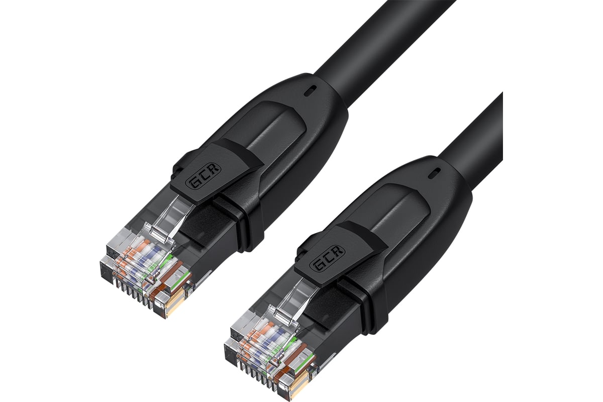 Патч-корд PROF GCR прямой 0.75 m, UTP медь, категория 6, черный, 24 AWG ...