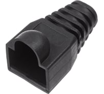 Колпачок изолирующий для коннектора RJ45 W&T черный 10шт. WT-2039A-BLACK