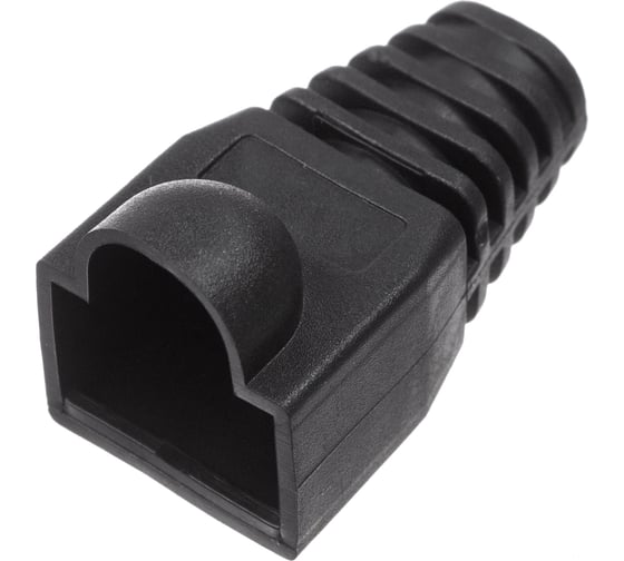 Колпачок изолирующий для коннектора RJ45 W&T черный 10шт. WT-2039A-BLACK