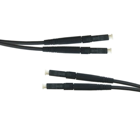 Оптический патч-корд TopLAN, дуплексный, LC/PC-LC/PC, черный DPC-TOP-OM3-LC/P-LC/P-1.5 BK 1