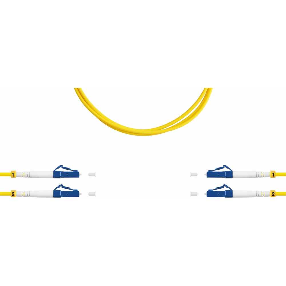 Оптический патч-корд TopLAN, дуплексный, LC/UPC-LC/UPC, 657A1, 100 м ...