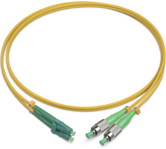 Оптический патч-корд TopLAN, дуплексный, FC/APC-LC/APC, 657A1, 100 м, DPC-TOP-657A1-FC/A-LC/A-100