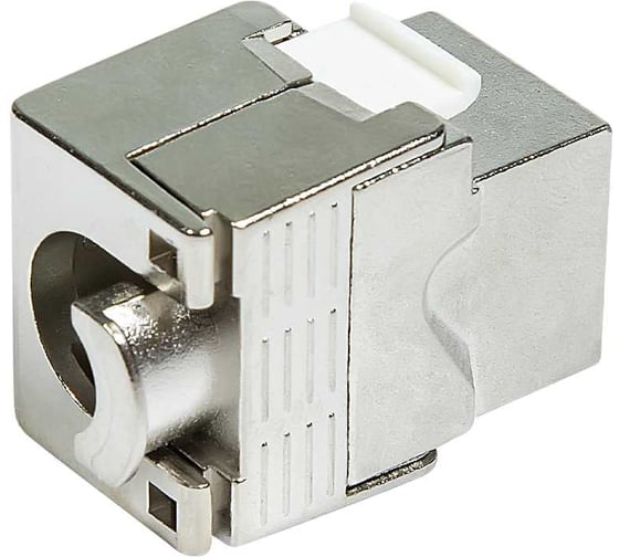 Розеточный модуль СегментЭнерго CAT5e FTP, Keystone, безинструментальный монтаж, 180 градусов, короткий, 14517-11125