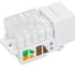 Розеточный модуль СегментЭнерго CAT6 UTP, Keystone, белый, 90 градусов, 14616-11126 2