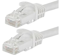 Патч-корд Ripo UTP4 Cat 6, RJ45, 15 m, белый, литой 003-300156