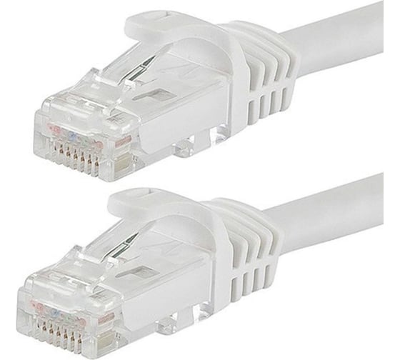 Патч-корд Ripo UTP4 Cat 6, RJ45, 7 m, белый, литой 003-300154 1