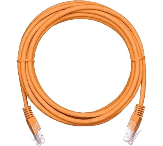 Патч-корд Ripo UTP4 Cat 5E, LSZH нг(А), RJ45, 1 m, оранжевый003-300176