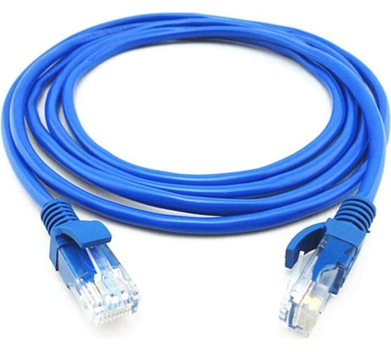 Патч-корд Ripo UTP4 Cat 6, RJ45-RJ45, 10,0 m, PVC, синий 003-300168 1