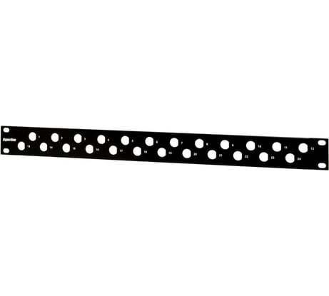 Патч-панель Hyperline PPBL-BNC-19-24BNC BNC 19, 24 порта, 1U, без модулей 27586
