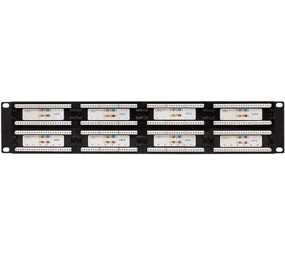 Патч-панель EKF TERACOM CS 19'' Cat.6A 1U полный экран STP 24 порта RJ-45 Dual IDC с органайзером TRCS-PPNL-6ASTP-1U24