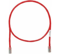 Патч-корд PANDUIT UTPCH2MRDY TX5e UTP, Cat.5e, с модульными разъёмами PAN-PLUG на обоих концах, 24 AWG, 2 м, красный 30334