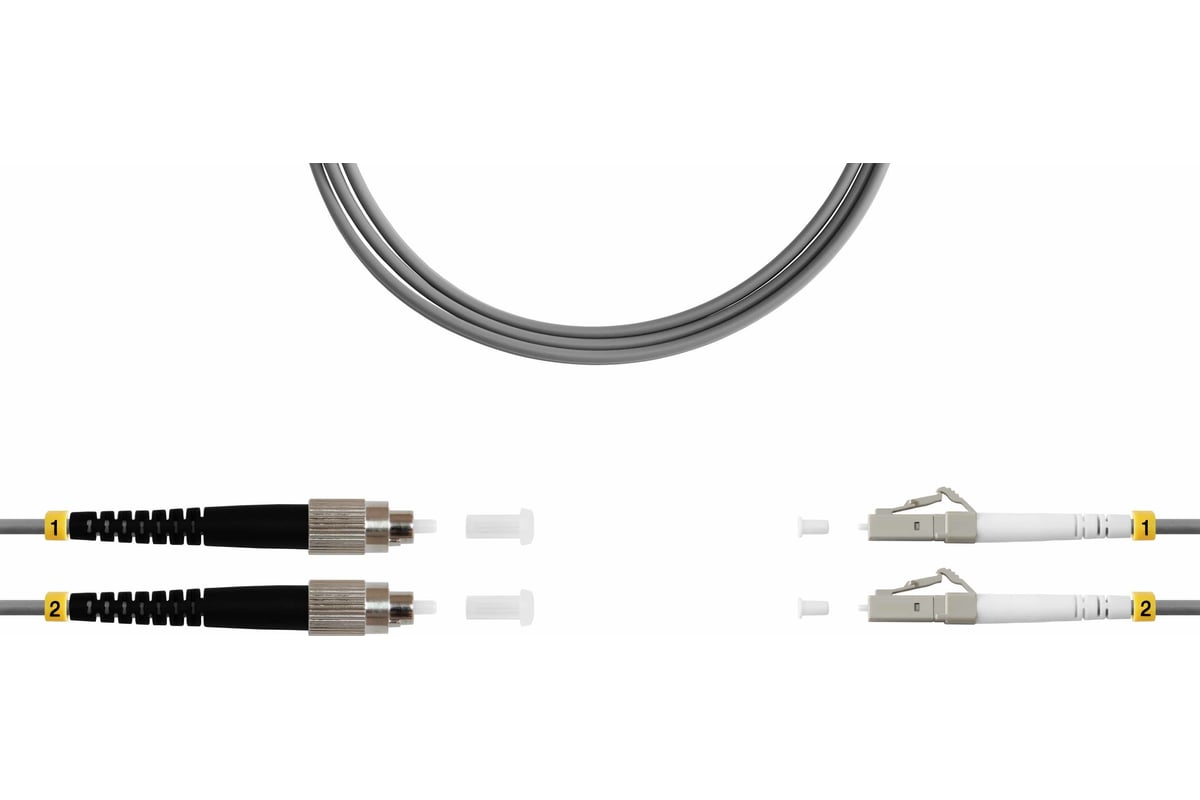 Оптический патч-корд TopLAN, дуплексный, FC/PC-LC/PC, DPC-TOP-OM1-FC/P ...