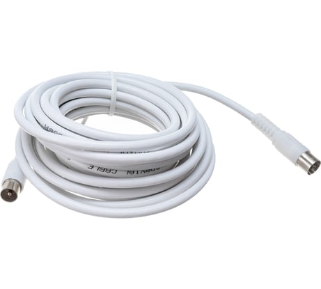Антенный удлинитель DORI 3с2v белый L=5м. штекер-гнездо 1131-1
