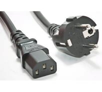 Шнур питания LANMASTER Schuko-C13, 3х0.75, 220В, 10А, 2 метра LAN-PPC-10A-2.0
