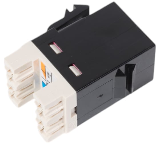 Коннектор Simon AMP, RJ12, 6 контактов, S73L, C, S88, чёрный 75528-39