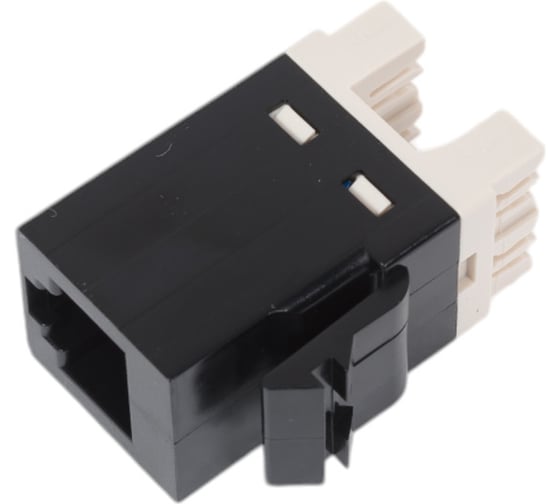 Коннектор Simon AMP, RJ12, 6 контактов, S73L, C, S88, чёрный 75528-39