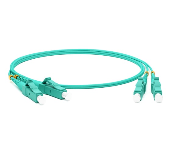 Волоконно-оптический шнур Hyperline FC-D2-503-LC/PR-LC/PR-H-3M-LSZH-AQ патч-корд MM 50/1 34455