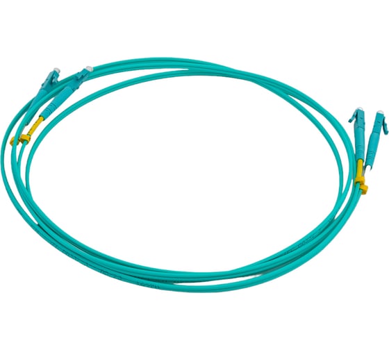 Волоконно-оптический шнур Hyperline FC-D2-503-LC/PR-LC/PR-H-2M-LSZH-AQ патч-корд MM 50/1 34454