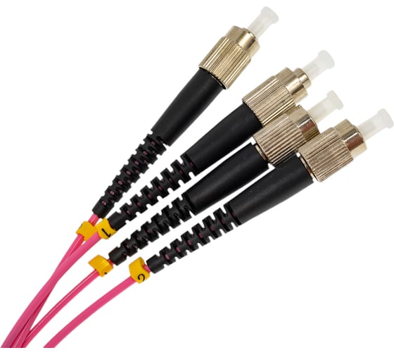 Волоконно-оптический шнур Hyperline FC-D2-504-FC/PR-FC/PR-H-1M-LSZH-MG патч-корд MM 50/1 243524