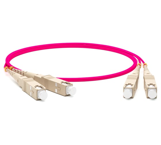 Волоконно-оптический шнур Hyperline FC-D2-504-SC/PR-SC/PR-H-1M-LSZH-MG патч-корд MM 50/1 239471