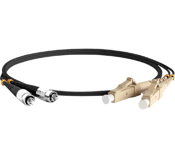 Волоконно-оптический шнур Hyperline FC-D2-50-FC/PR-LC/PR-H-2M-LSZH-BK патч-корд MM 50/12 428990