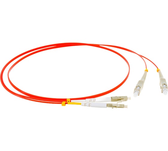 Волоконно-оптический шнур Hyperline FC-D2-50-LC/PR-SC/PR-H-1M-LSZH-OR патч-корд MM 50/12 28384