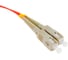 Волоконно-оптический шнур Hyperline FC-D2-50-LC/PR-SC/PR-H-1M-LSZH-OR патч-корд MM 50/12 28384 3