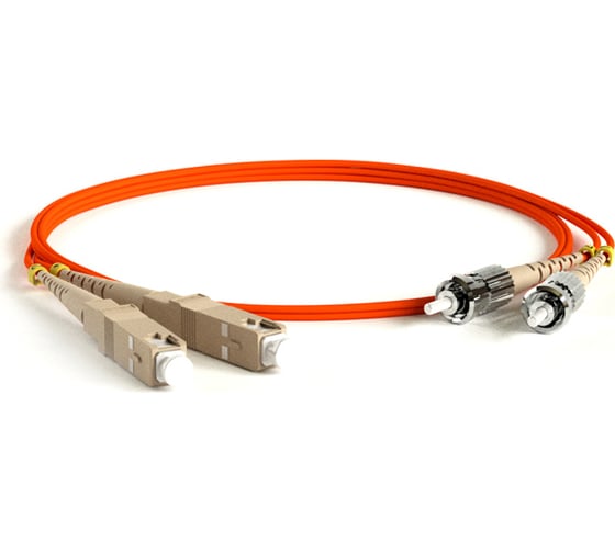 Волоконно-оптический шнур Hyperline FC-D2-50-SC/PR-ST/PR-H-3M-LSZH-OR патч-корд MM 50/12 239445