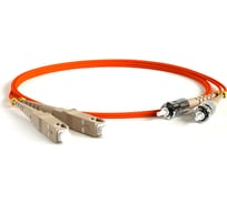 Волоконно-оптический шнур Hyperline FC-D2-50-SC/PR-ST/PR-H-2M-LSZH-OR патч-корд MM 50/12 239446