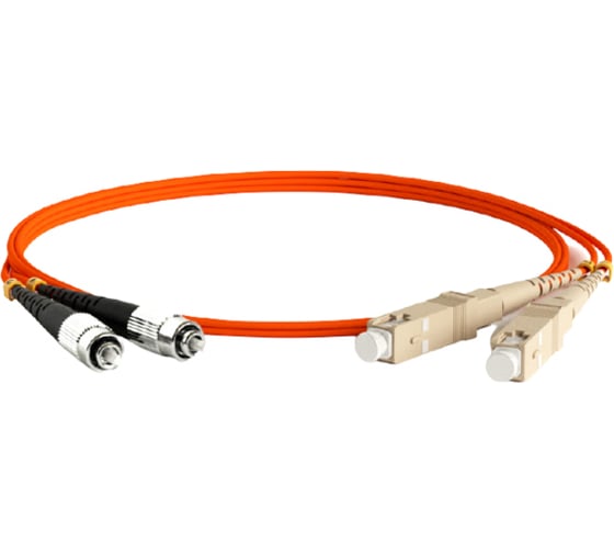 Волоконно-оптический шнур Hyperline FC-D2-62-FC/PR-SC/PR-H-3M-LSZH-OR патч-корд MM 62.5/ 239518 1