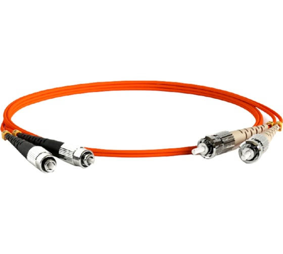 Волоконно-оптический шнур Hyperline FC-D2-62-FC/PR-ST/PR-H-1M-LSZH-OR патч-корд MM 62.5/ 239522 1
