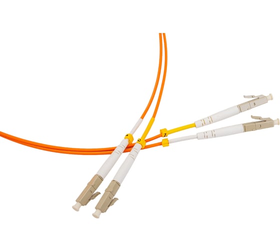 Волоконно-оптический шнур Hyperline FC-D2-62-LC/PR-LC/PR-H-2M-LSZH-OR патч-корд MM 62.5/ 28212