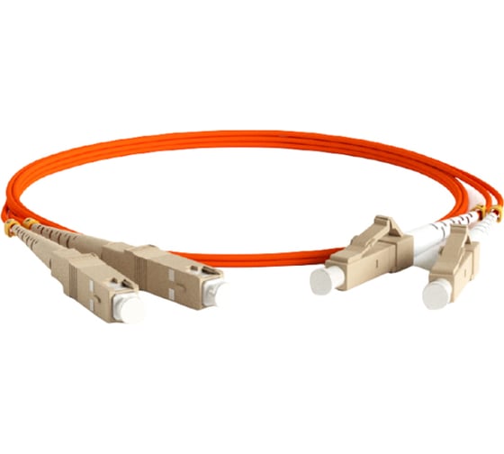 Волоконно-оптический шнур Hyperline FC-D2-62-LC/PR-SC/PR-H-5M-LSZH-OR патч-корд MM 62.5/ 28356 1