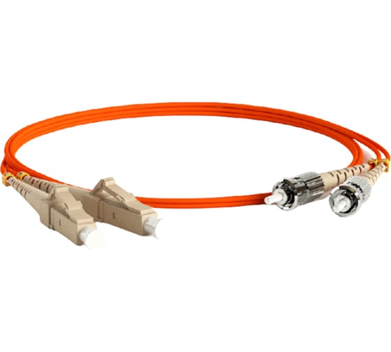 Волоконно-оптический шнур Hyperline FC-D2-62-LC/PR-ST/PR-H-3M-LSZH-OR FC-62-ST-LC-PC-3M патч-корд 28283 1