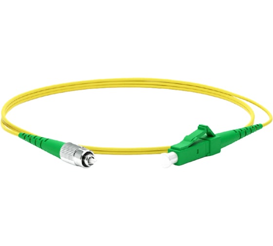 Волоконно-оптический шнур Hyperline FC-S2-9-FC/AR-LC/AR-H-1M-LSZH-YL патч-корд SM 9/125 246483
