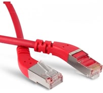 Патч-корд Hyperline PC-APM-STP-RJ45/L45-RJ45/L45-C6-1M-LSZH-RD F/UTP угловой, экранированный 233093