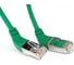 Патч-корд Hyperline PC-APM-STP-RJ45/L45-RJ45/R45-C6-1M-LSZH-GN F/UTP угловой, экранированный 233098 1