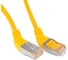Патч-корд Hyperline PC-APM-STP-RJ45/L45-RJ45/R45-C5e-5M-LSZH-YL F/UTP угловой, экранированный 232956 1