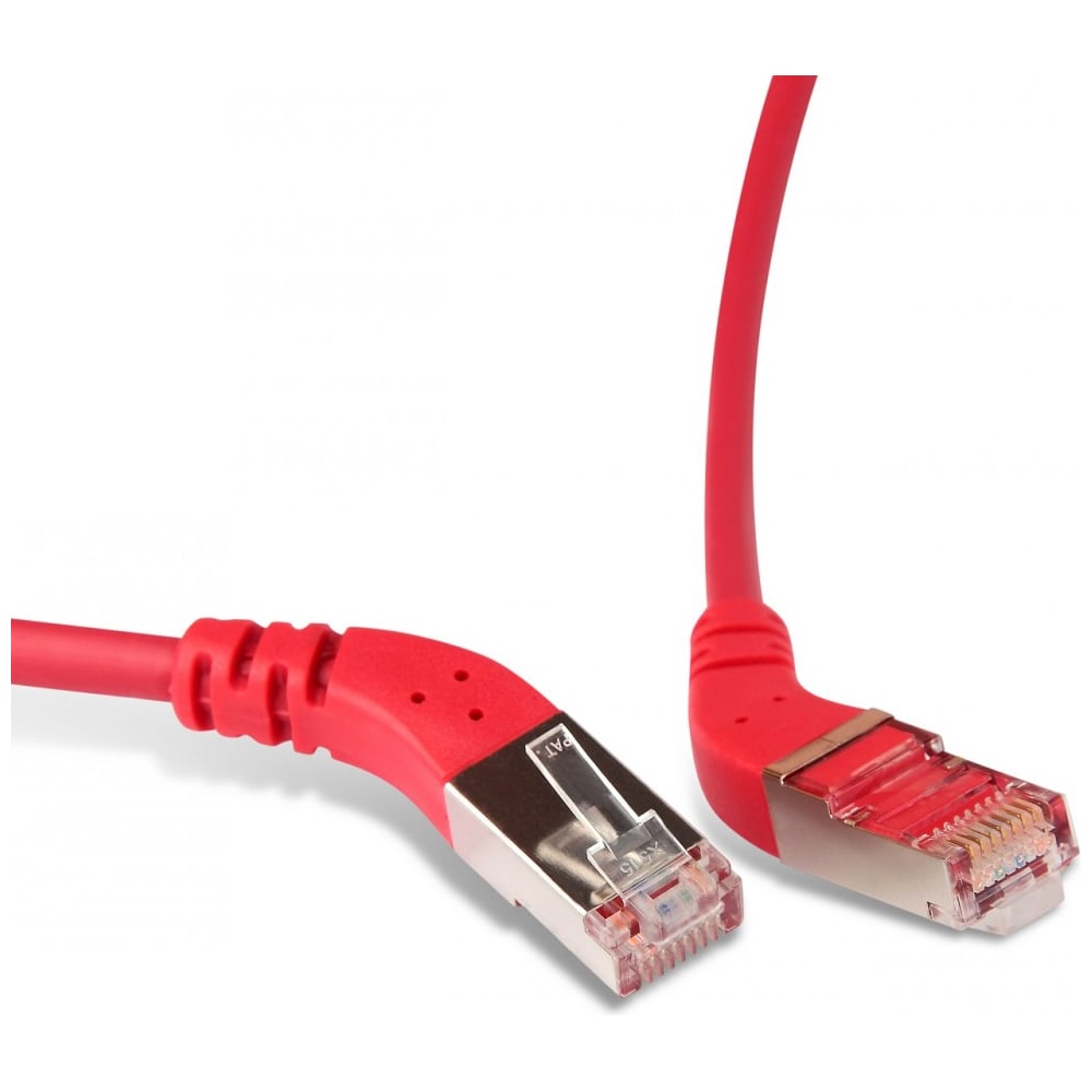 Патч-корд Hyperline PC-APM-STP-RJ45/R45-RJ45/R45-C5e-5M-LSZH-RD F/UTP ...